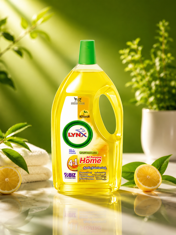 پاک کننده سطوح لیمو LYNX؛ پاککنندگی قدرتمند و رایحهای خوشایند 🍋✨