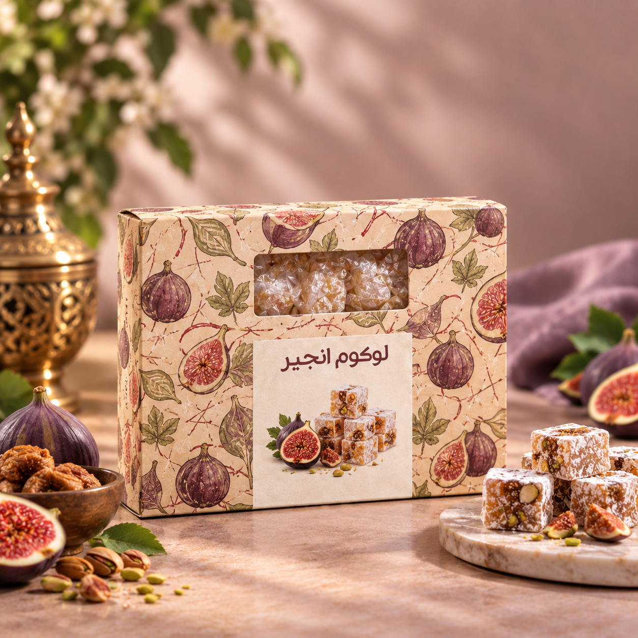 لوکوم انجیر ۴۵۰ گرمی BIZ؛ نرم، خوش‌طعم و مناسب پذیرایی 🍈🍬