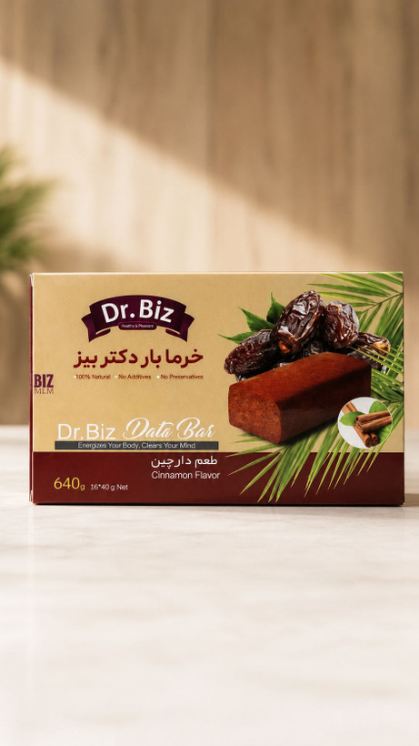 خرما بار دارچینی Dr.BIZ؛ میانوعدهای خوشمزه با ترکیب خرما و دارچین 🌴🍂