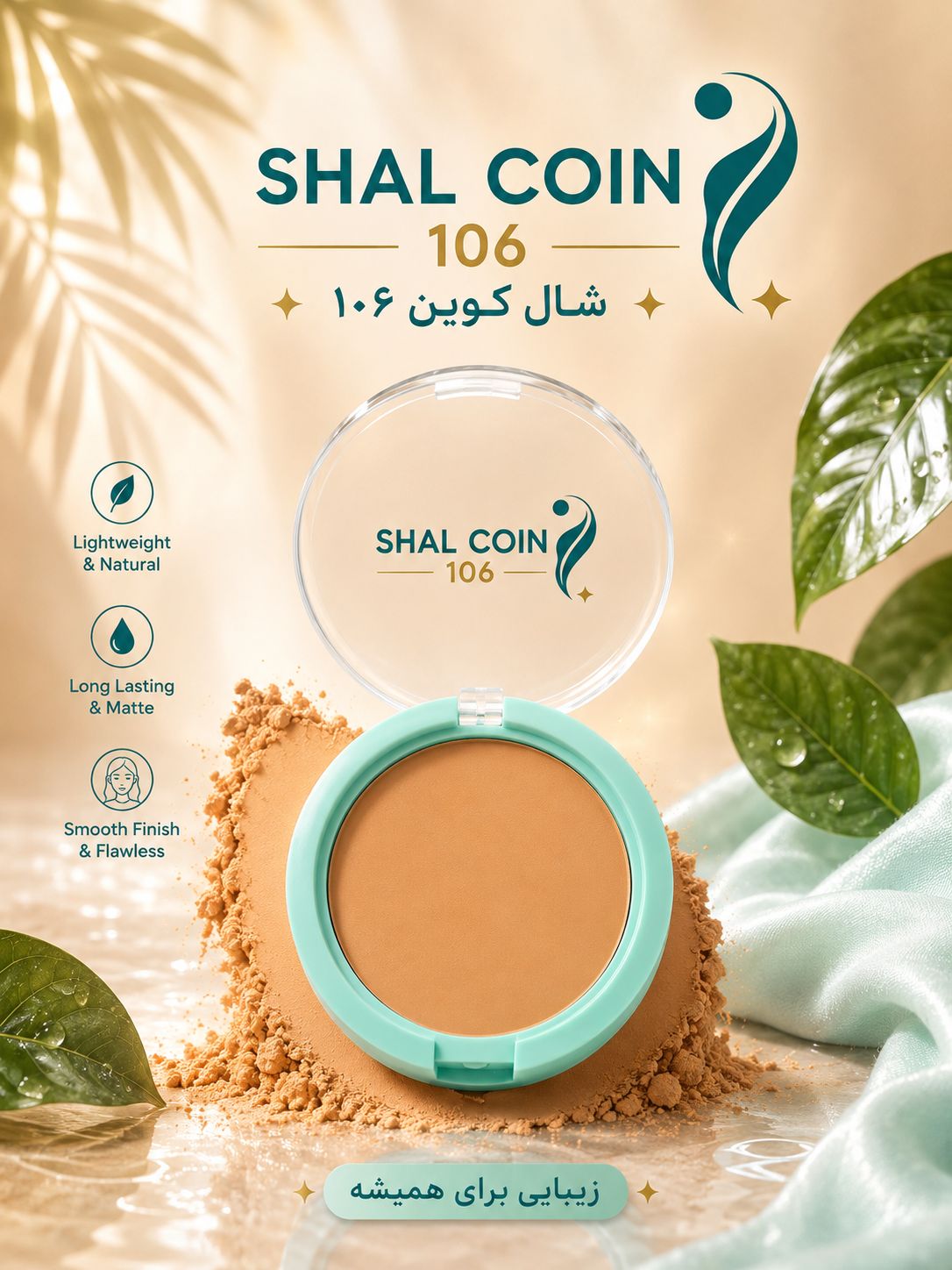 پنکک شال کوین شماره ۱۰۶؛پوششی مات، سبک و ماندگار ✨